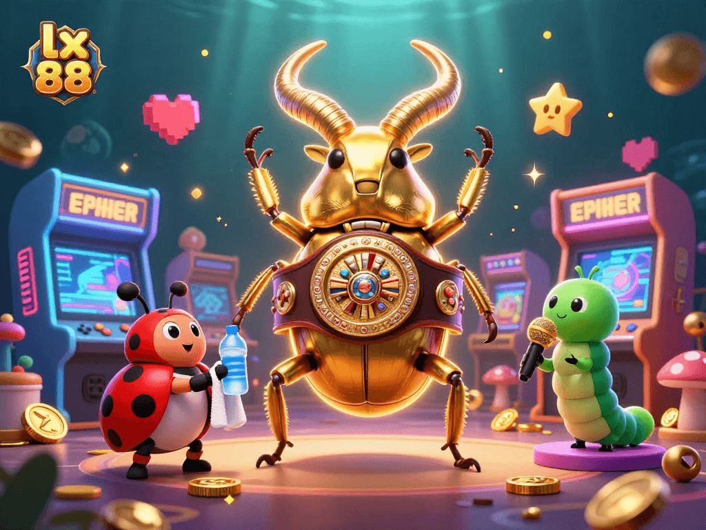 Experience the thrill with lx 88's exciting casino atmosphere featuring intense characters and vibrant gaming elements.