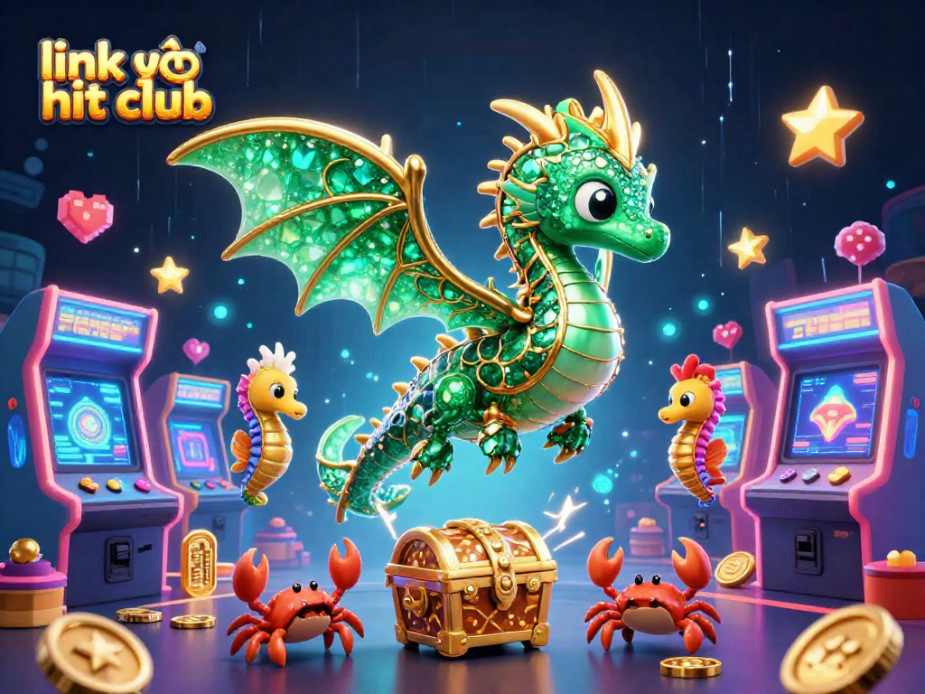 Play exciting games and win big with link vào hit club, featuring vibrant casino elements and characters.