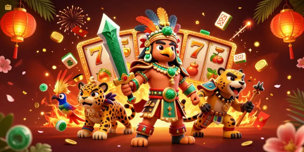 Experience exciting gaming action with BGD88 at an online casino featuring vibrant characters and dynamic slot elements.