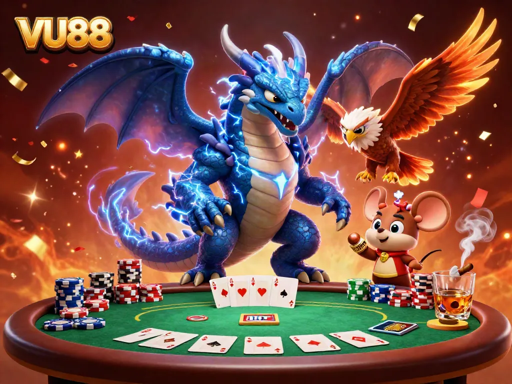 Experience thrilling gameplay at VU88 with iconic characters and vibrant casino elements!
