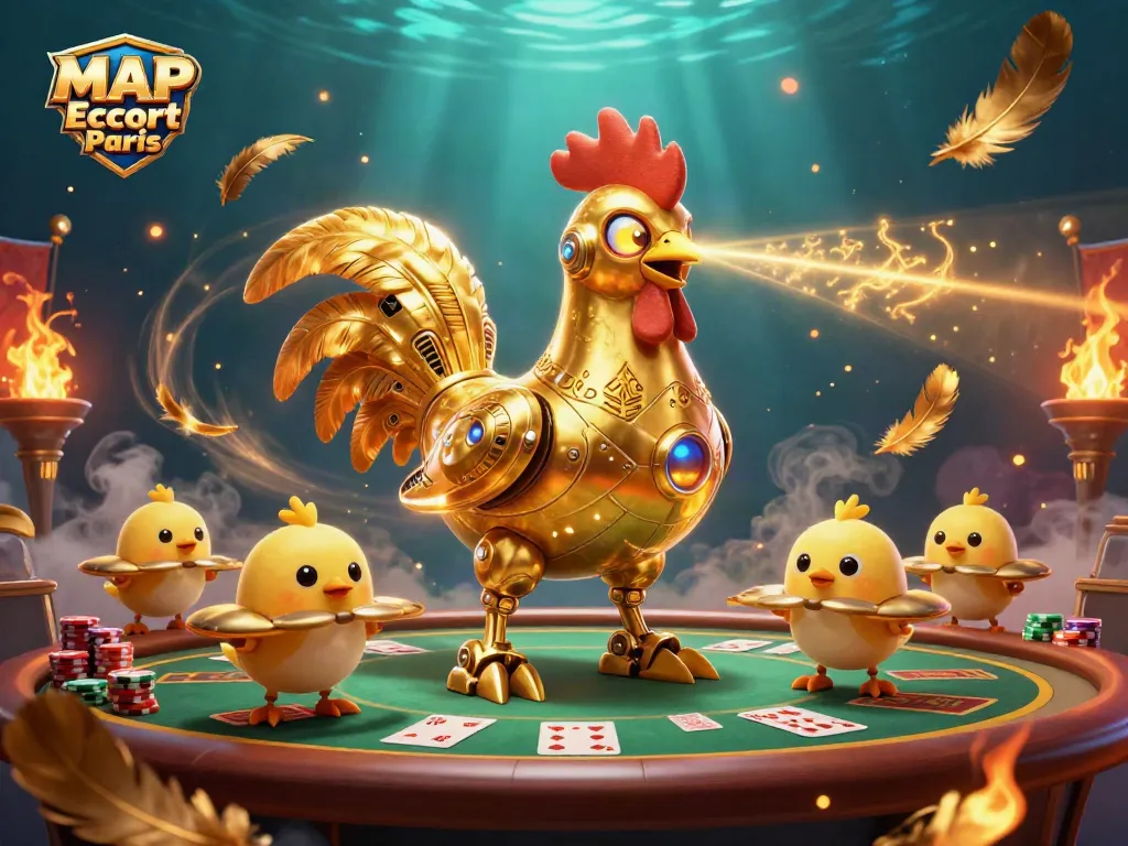 Engage with MAP Escort Paris at the vibrant poker table surrounded by dynamic gambling elements.